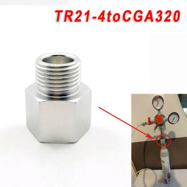 Co2 адаптер конвертер TR21-4 к CGA320 для Домашнего Пива/аквариума регуляторы из анодированного алюминия. Этот адаптер позволит
