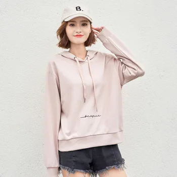 

Autumn Winter Women's Long Sleeve Sweatshirt Hooded Cotton Sweatshirt 2020