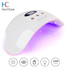 24 Вт портативный УФ светодиодный Сушилка для ногтей светодиодный светильник для всех типов гель-лака USB кабель Ультрафиолетовая лампа для маникюра светодиодный светильник для пальцев инструменты для ногтей