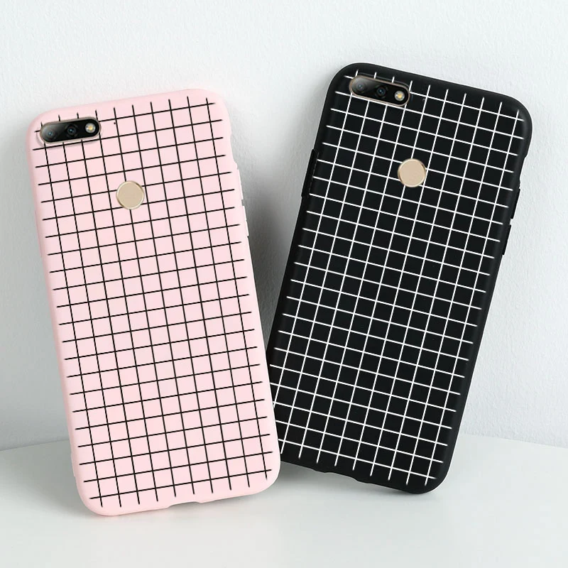 

For Huawei Y9 P Smart 2018 Case Cartoon Candy Color Painted Silicone Soft TPU Phone Cover For Huawei Y7 Prime 2017 Cases Bag