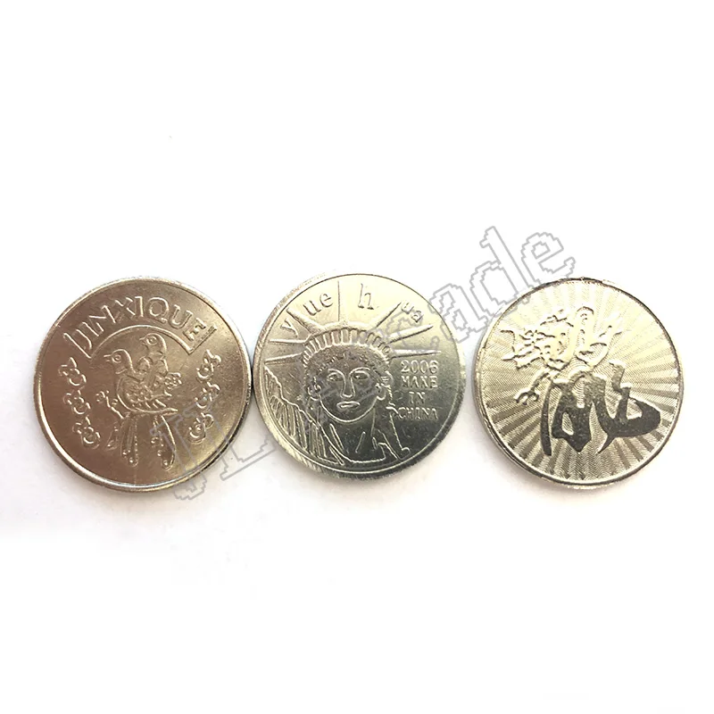 100 шт в сумке, аркадный стиль, игровые жетоны для монет, 25*1,85 мм, жетоны из нержавеющей стали для аркадной игры, маме, развлекательная машина, шкаф