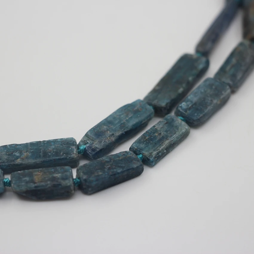 Natural Blue Kyanite Raw Stone Nugget Gravel Loose Beads Nugget Slice Bead Stone, Used for Ring Necklace/Earring Jewelry Making