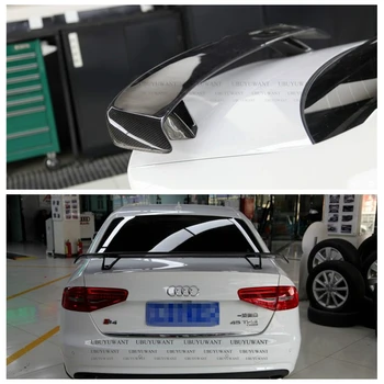 

UBUYUWANT Universial Sedan Car Spoiler For Audi A4 B8 B8.5 CARBON FIBER Materail Trunk Rear Wing Lip Spoiler 2010-2016