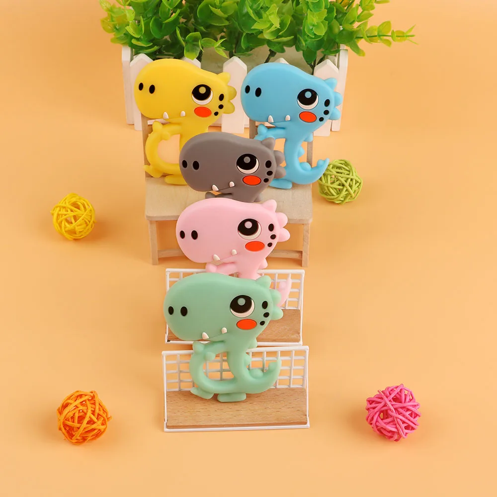 Kovict 5/10pcs dinosaur Silicone Baby Teether Cute Baby Teething Toys Chewable Animal Shape Baby Products BPA Free 4 Kovict 5/10pcs dinosaur Silicone Baby Teether Cute Baby Teething Toys Chewable Animal Shape Baby Products BPA Free 4