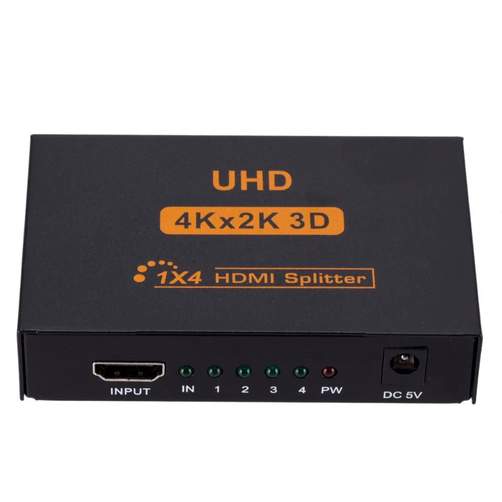 Ultra HD 4K HDMI сплиттер 1X4 порта Full HD 1080p 4K* 2K видео HDMI Коммутатор HDMI 1 вход 4 выхода концентратор ретранслятор усилитель
