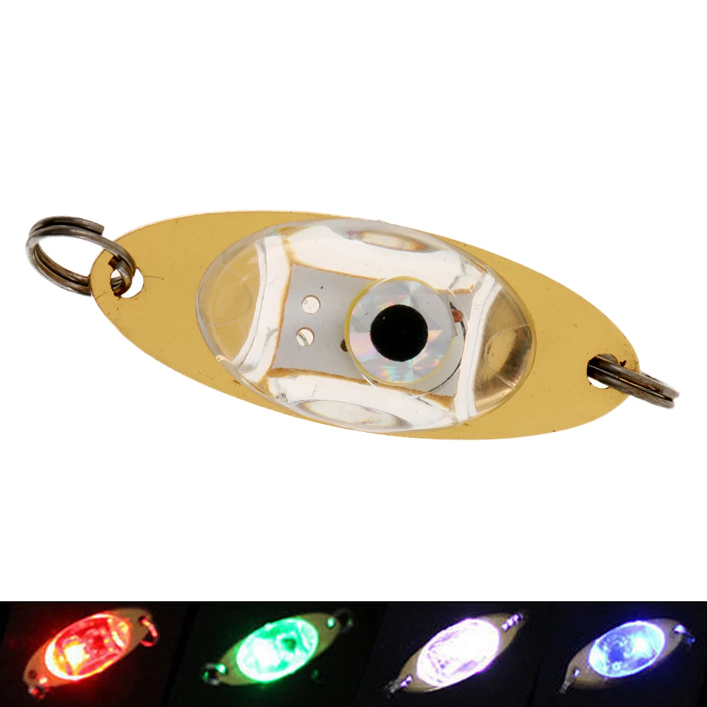 Fish Attractors Eye Shape Underwater Deep Drop Squid Fishing Fish Lure Light LED Flashing Lamp 5 Colors