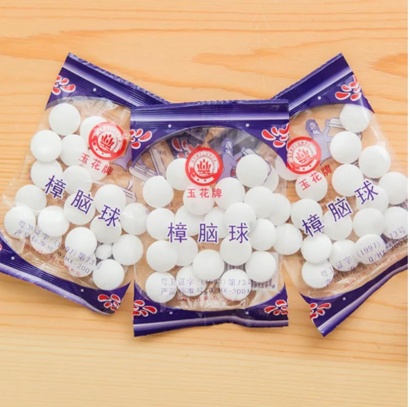 Natural Camphor Ball Naphthalene Mothball Natural Mothballs Anti-mold Moth Repellent Pest Control Wardrobe Drawer 1 Bag