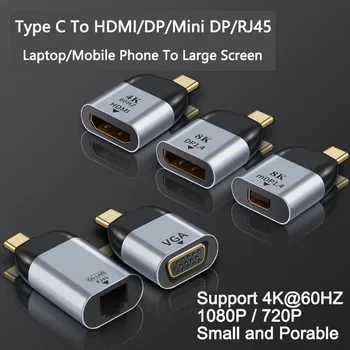 

USB C to HDMI Adapter USB Type C HDMI Cable 4K 2.0 Converter for MacBook Samsung S10/S9 Huawei P40 Xiaomi Type C to HDMI RJ45