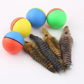 

2017 Popular New Dog Cat Weasel Motorized Funny Rolling Ball Pet Kids Chaser Jumping Fun Moving Toy Drop Shipping Drop Shipping