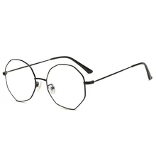 Новинка, корейские модные ретро очки для компьютера, унисекс, металлическая оправа с памятью, синий светильник, блокирующие очки, Повседневные очки