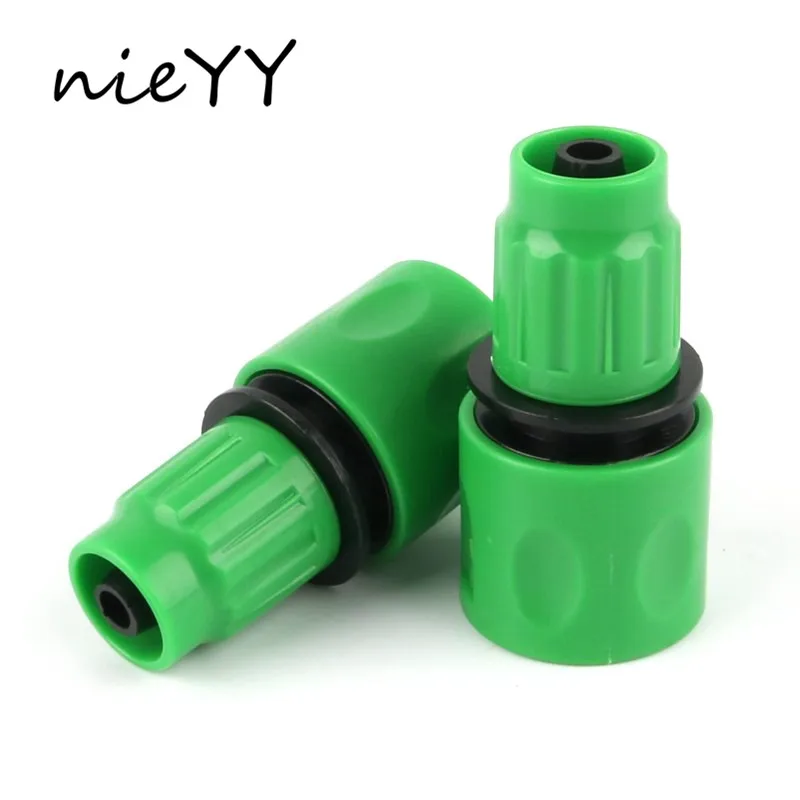 

2 Pcs 3/8'' Telescopic joint Irrigation Quick Hose Pipe Connector Pacifier Shape Garden Water Guns Accessorie Gardening Tools