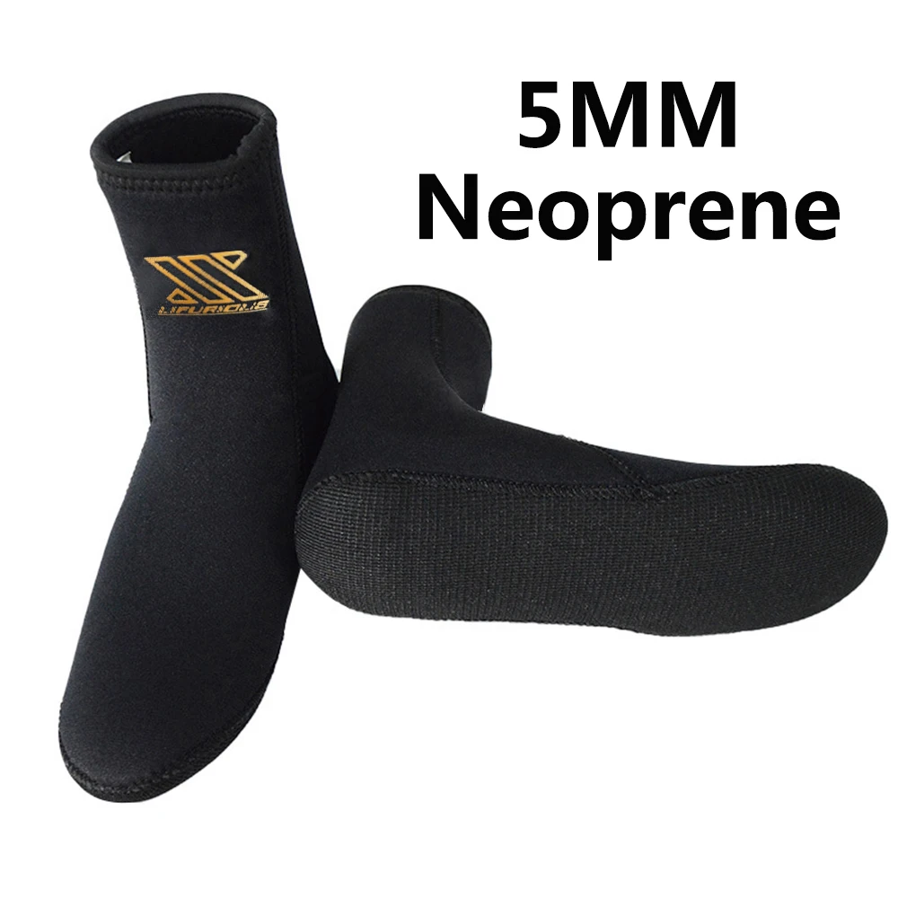 

5MM neoprene diving boots socks warm non-slip socks swimming beach socks men and women water sports scuba snorkeling surf socks