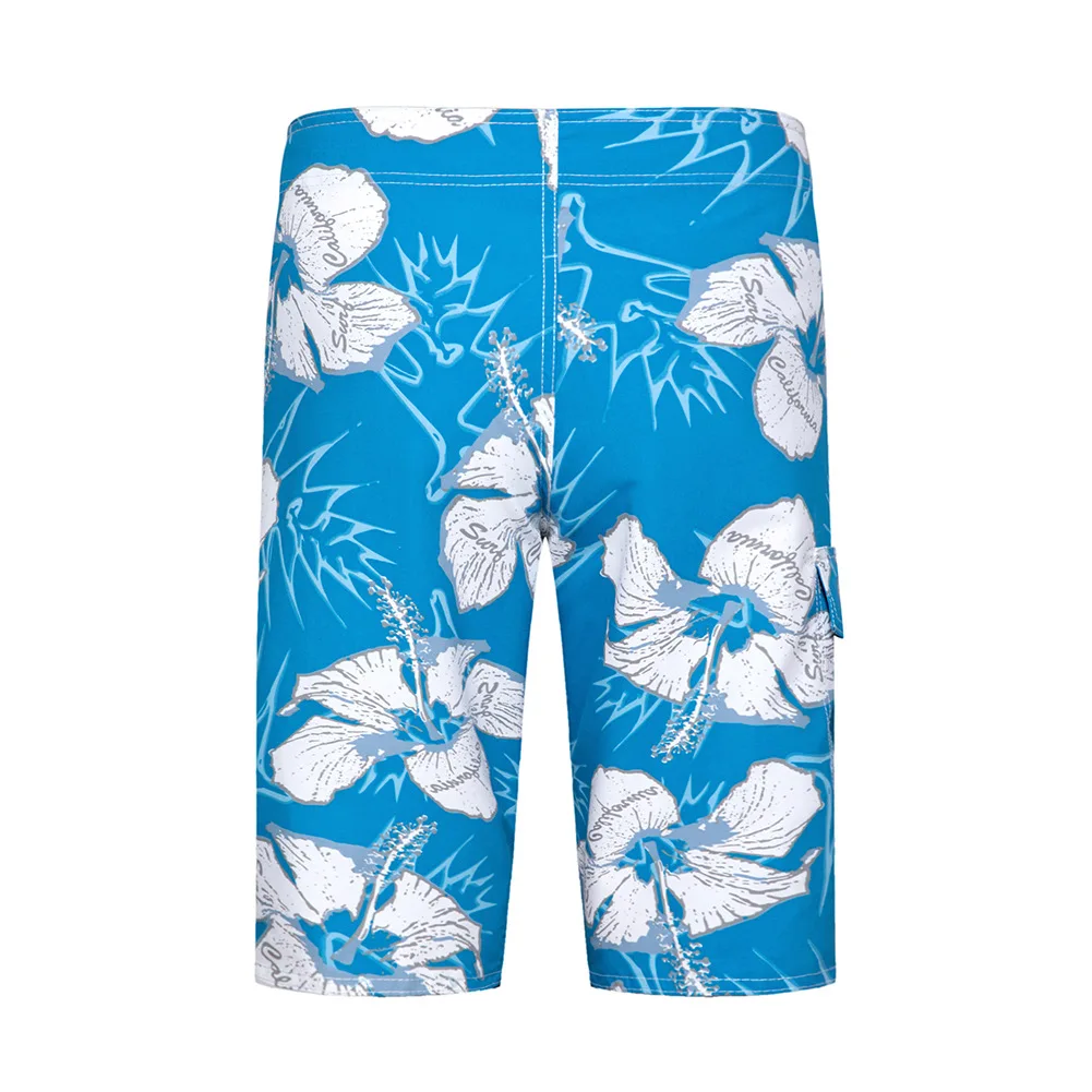 Summer Men Swimwear Trunks Flower Print Quick-drying Swiming Shorts for Men Swimsuits Trunks Surf Board Shorts Bathing Suit 2020