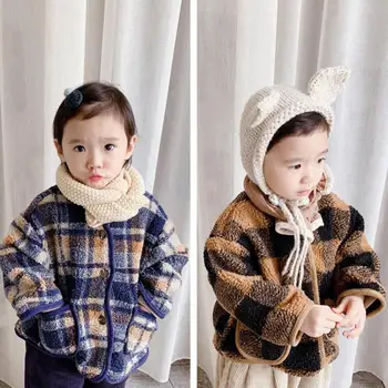 

Kids Winter Wool Coat Thicken Keep Warm Coats Jacket Baby Boys Girls Fashion Lovely Coat Outerwear Children Winter Coats
