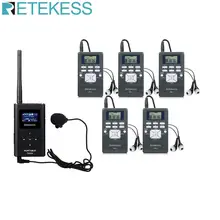 Беспроводная система гида 0,6 Вт 1 fm-передатчик TR504+ 5 fm-радиоприемник PR13 для системы перевода церковных встреч