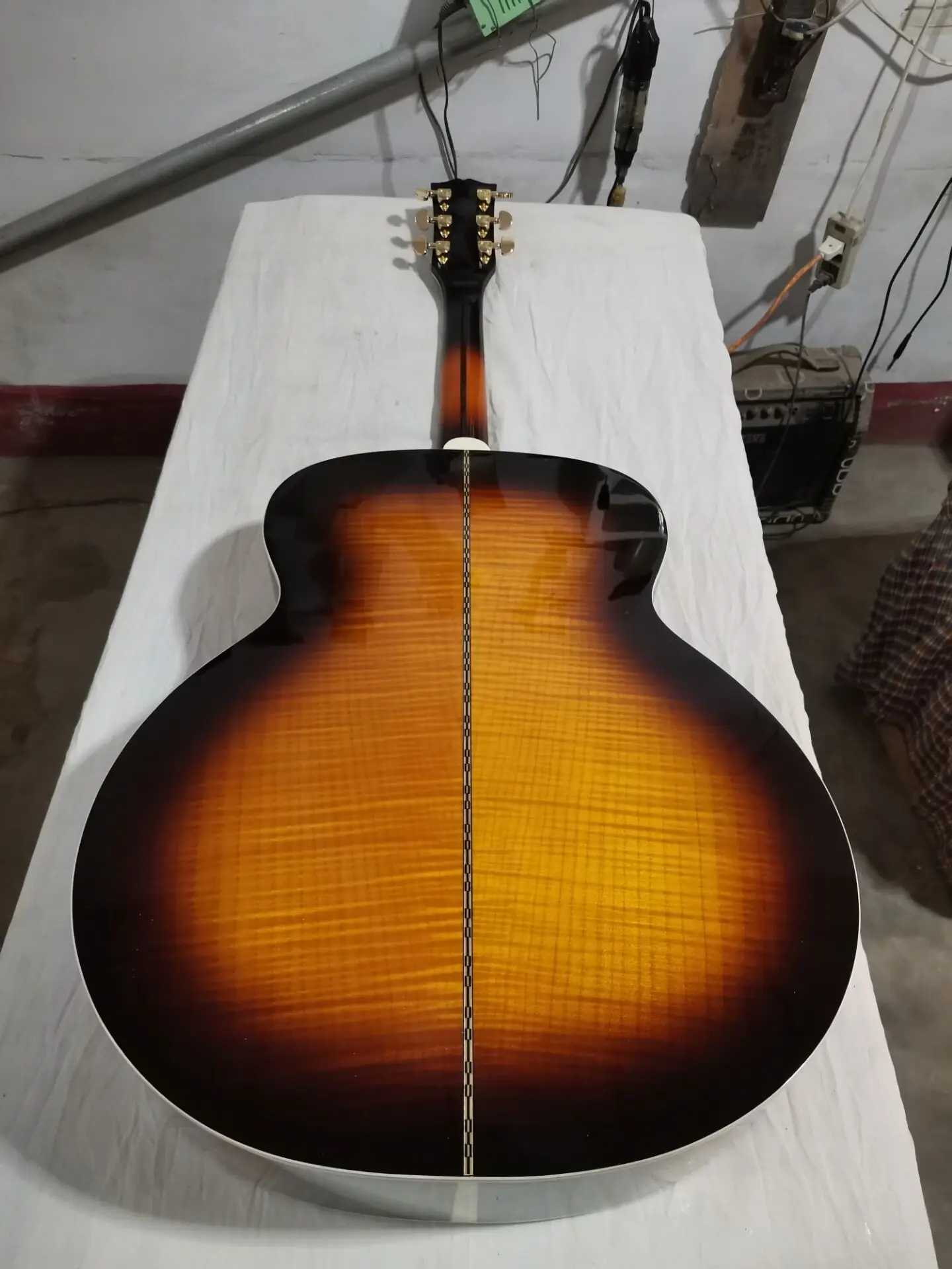 Бесплатная доставка обновленная гитара sunburst акустическая электрическая с