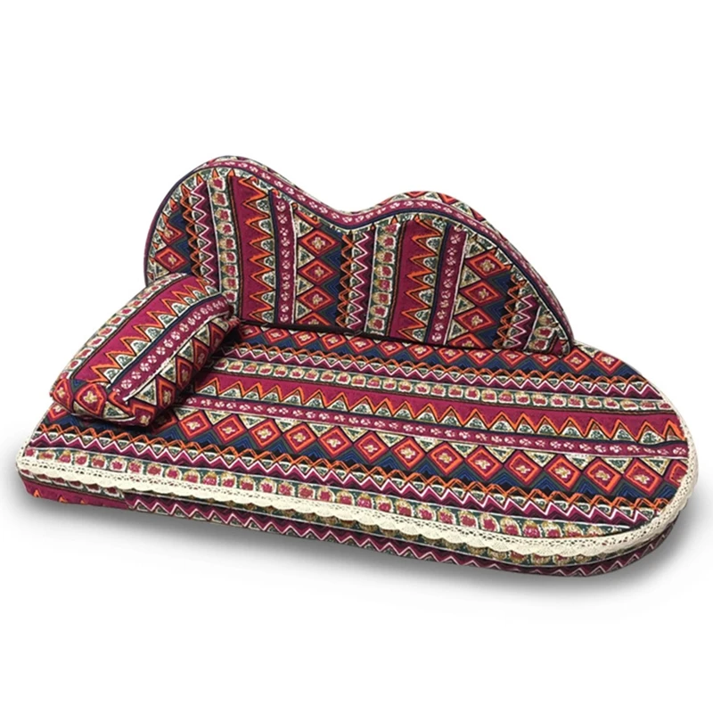 

Dog Bed Features Moisture Proof Washable Four Seasons Sofa European Style Pattern House for Cats Pet Accessories