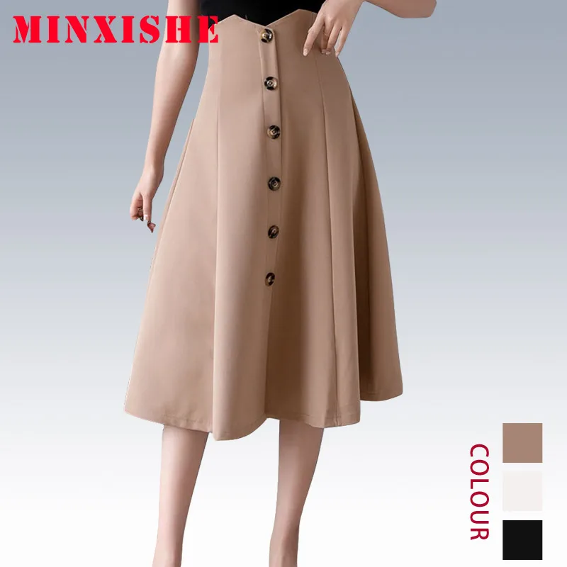 Юбки faldas mujer женские осенне зимние moda 2019 офисные миди длинные черные винтажные
