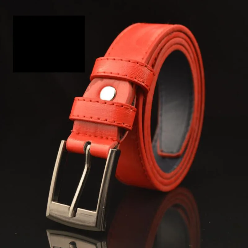 High quality Children Leather Belts Luxury design Children's Belt Boys Girls metal Pin Buckle Pants Belts Waistband