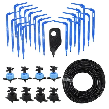 

2L 4L 8L Pressure Compensation Emitter Watering Kits 2-way 4-way for Agriculture Greenhouse Drop Drip Irrigation System