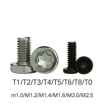 

10pcs Flat head round head plum blossom machine tooth small screw mobile phone electronic micro screw m1.0m 1.2 T1 T2 T3 T4 T5
