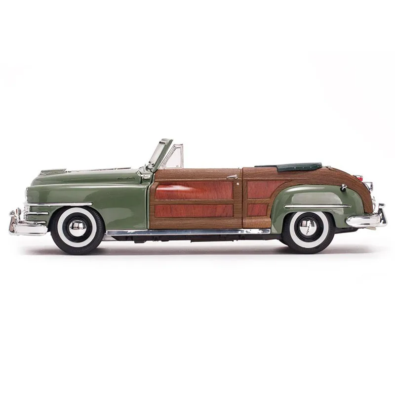 1/18 масштаб 1948 литье под давлением Chrysler модель автомобиля сплав древесно-зернистый игрушечный автомобиль металлические дорожные инструменты имитационная коллекция поклонников подарки