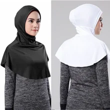 

Muslim Woman Girls Hijab Islamic Hijab Scarf One Piece Amira Fashion Solid Color Soft and Stretch shawl Ramadan Prayer scarf cap