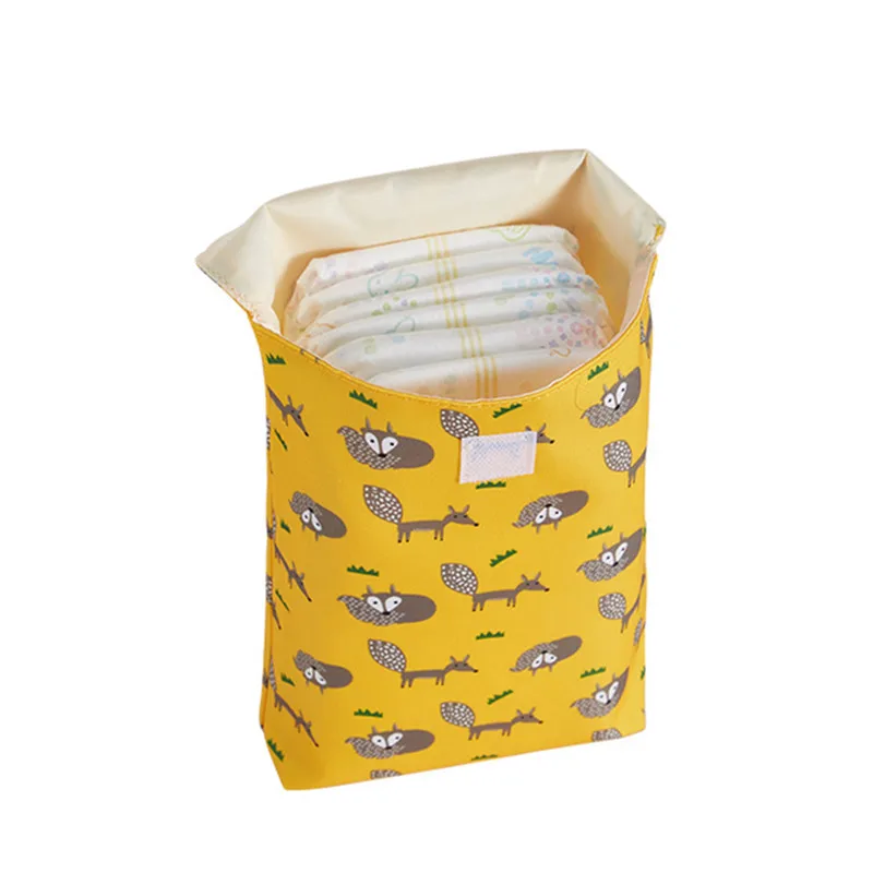 

Multifunctional Baby Diaper Organizer Reusable Waterproof Fashion Prints Wet/Dry Bag Mummy Storage Bag Travel Nappy Bag
