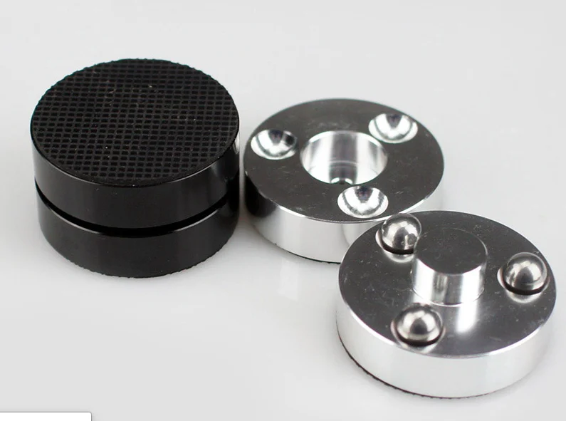 Последние HIFI аудио колонки усилитель предусилитель компакт-диск DAC плеер анти-амортизатор ноги колодки поглощение вибрации подставки шипы - Цвет: Silver Old version