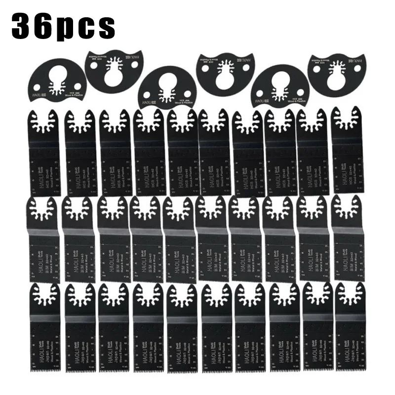 

36pcs/Set Oscillating Tool E-Cut Standard Saw Disc Accessories For Dewalt Black&Decker Precision HCS Segmented tool parts