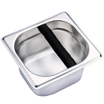 

Stainless Steel Espresso Coffee Knock Box Coffee Container Knock Rubber Bar For Coffee Machine Barista Tools Accessories