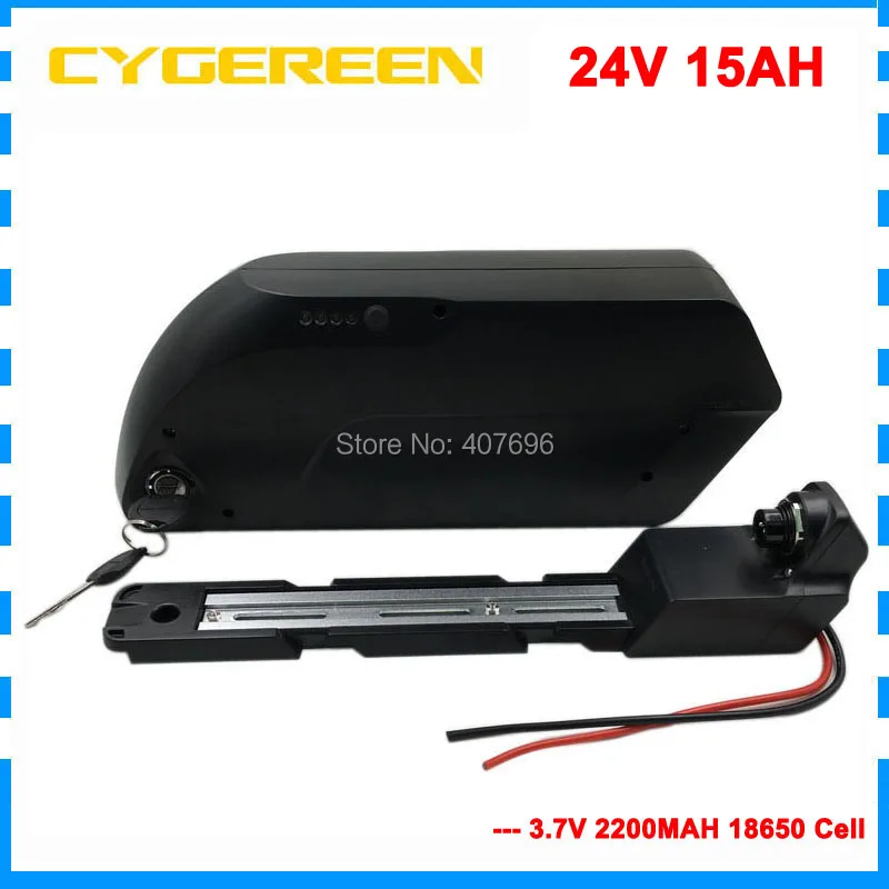 

24v 15ah lithium battery pack 24v 350w e bike li-ion electric bike battery 15A BMS + 29.4V 2A charger