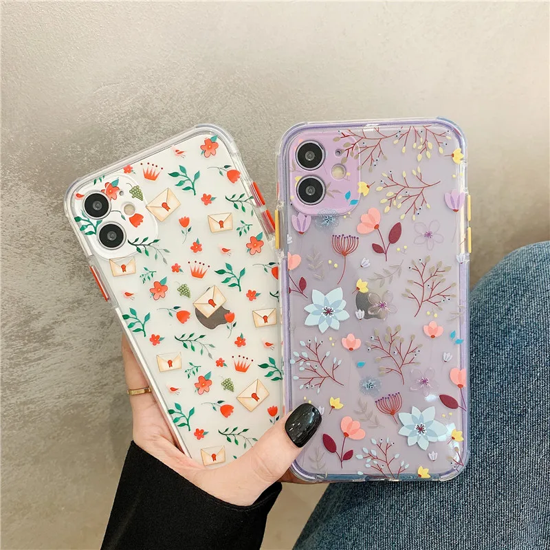 Милый чехол для телефона с рисунком цветов iphone 11 Pro Max 7 8 plus X XR XS SE 2020 модные мягкие