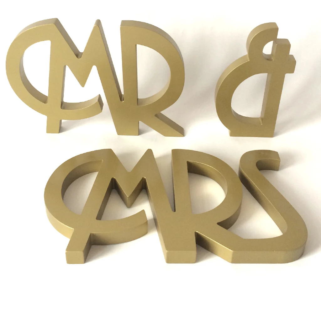 Mr And Mrs буквы знак деревянная стойка стол подарок Свадебная вечеринка Decoratuon
