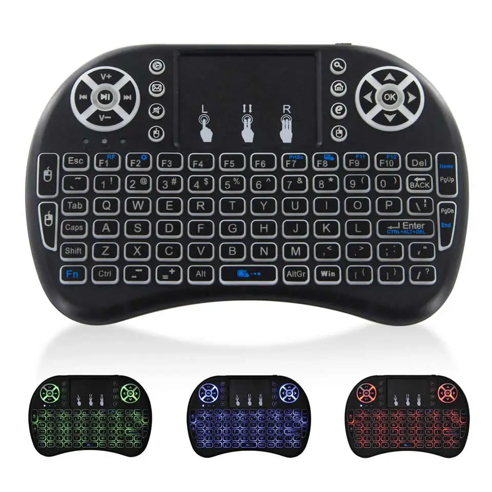 MINI keyboard i8 with three color backlit