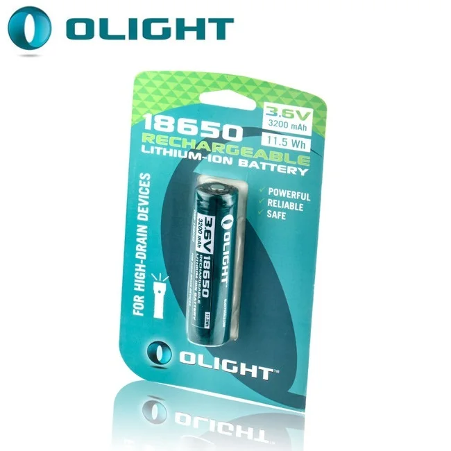 Olight ORB-186P32 3,6 V 3200mAh 18650 перезаряжаемая литий-ионная батарея