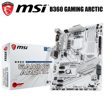 

NEW MSI B360 GAMING ARCTIC Motherbaord LGA 1151 Core i7/i5/i3 PCI-E 3.0 DDR4 PCI-E 3.0 Original Desktop MSI B360 Mainboard 1151