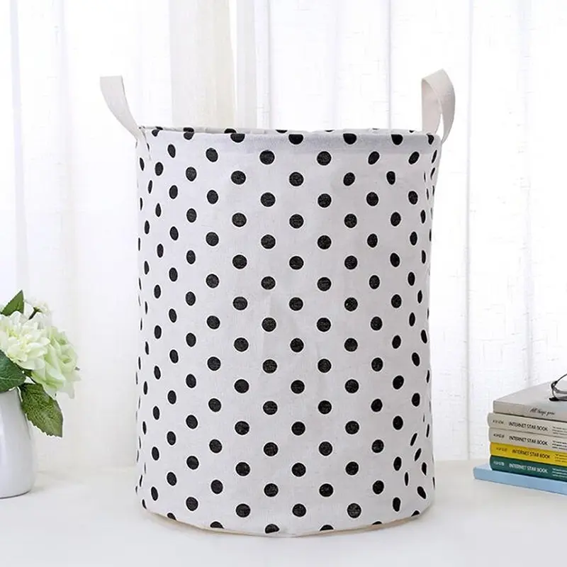 2021 New Super Large Laundry Basket With Drawstring Round Dirty Clothes Toys Folding Bucket Anti-dust Big Storage Barrel Hamper