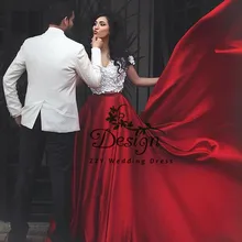 Vestidos de 15 anos quinceanera два предмета 3D цветы ручной работы Красные атласные платья с аппликацией со шлейфом