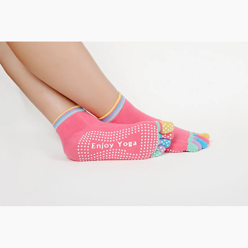 Anti-Slip Yoga Socks Women Five-finger Anti Beriberi Fitness Pilates yoga socks