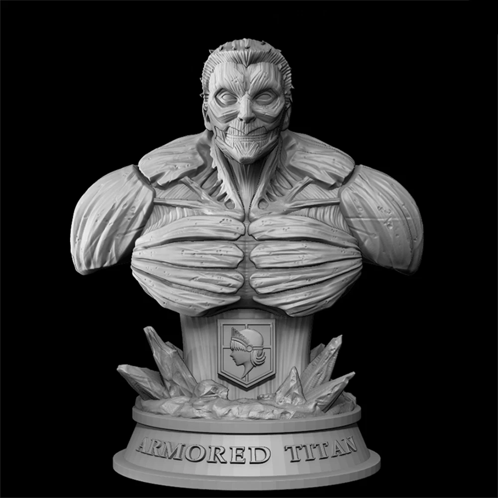 Toys & Hobbies Attack On Titan Bust Resin Figure Model Kit The Armored
