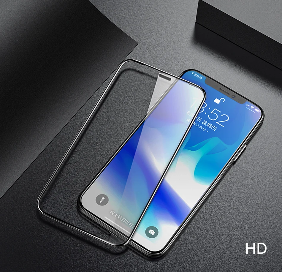 Benks 0.3mm Full Cover Tempered Glass For iPhone XS 5.8'' XS MAX 6.5'' XR 6.1 HD Screen Protector Anti Blu Ray Glass Front Film (15)