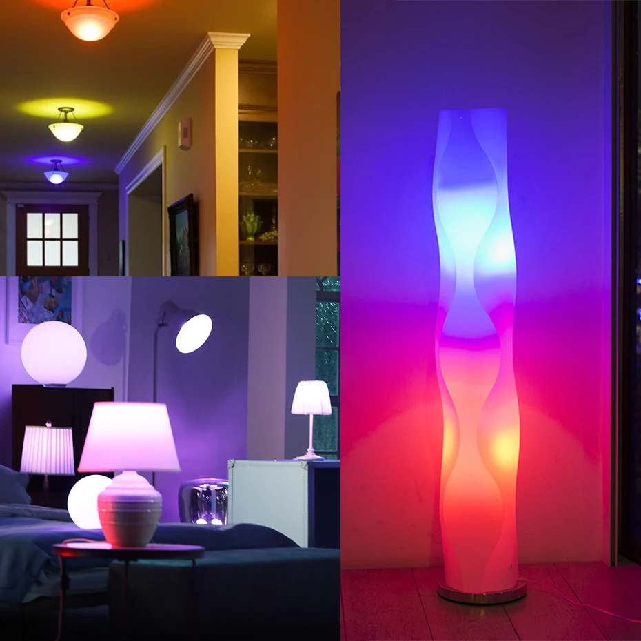 Умсветильник RGB Лампа 15 Вт с поддержкой Alexa Google Home E27 B22 Wi Fi|Светодиодные лампы и