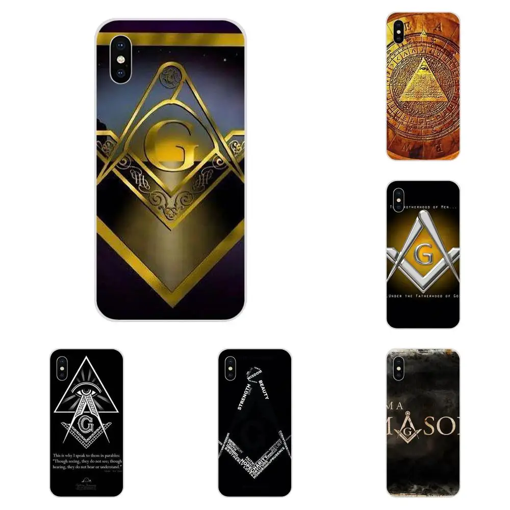 TPU Live Love Phone для Apple iPhone 4 4S 5 5C 5S SE 6 6S 7 8 Plus X XS Max XR Masonic Logo | Мобильные телефоны и