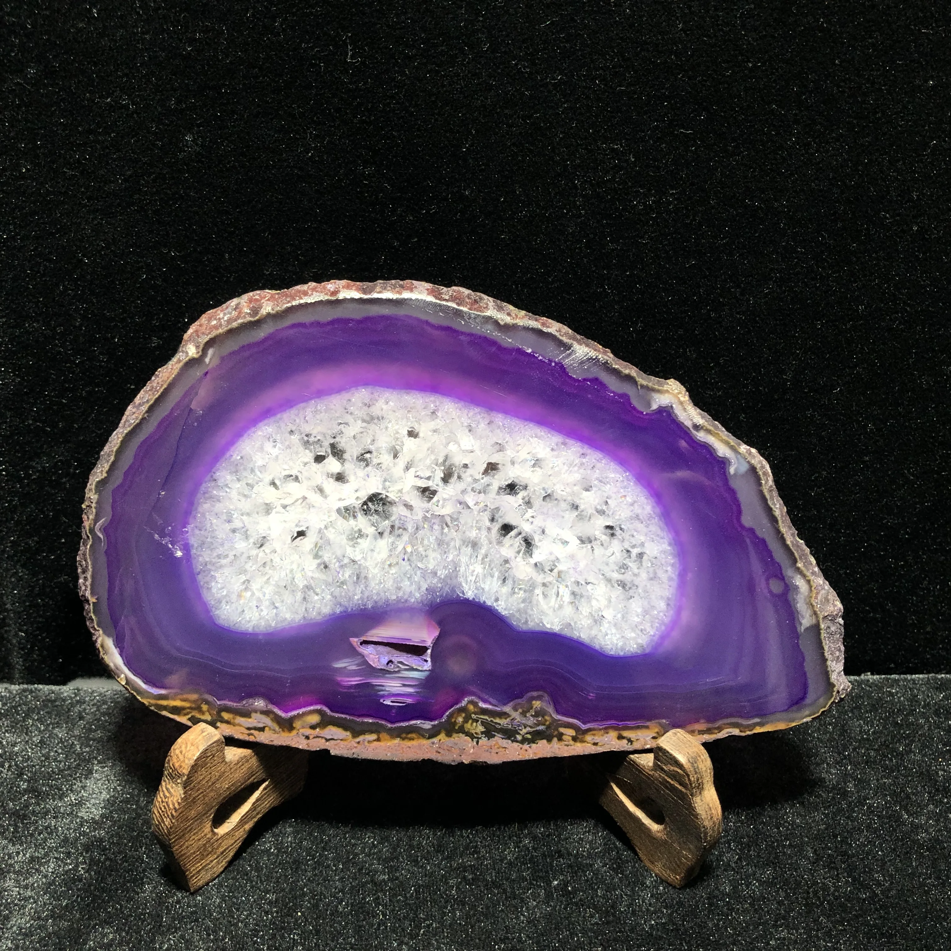 Purple Agate Slab Quartz Crystal Healing Stone Mineral Slice Table And Cup Coasters Craft Home Decorations | Дом и сад
