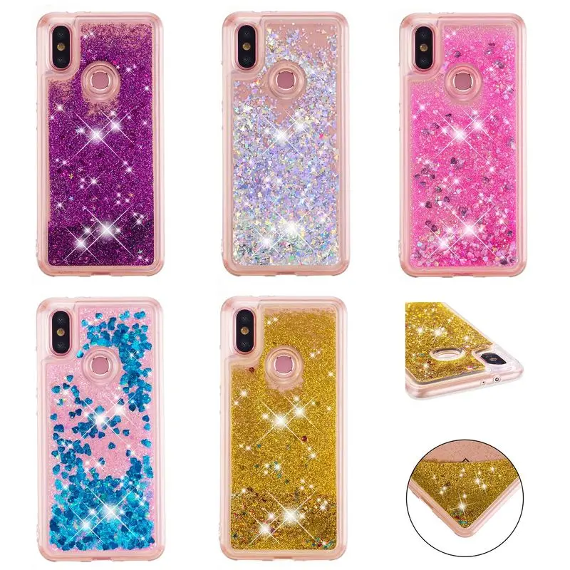 

Quicksand Case For Xiaomi Mi A2 Silicon ultra thin Phone Cover For Xiaomi Mi A 2 6X Luxury Anti-Fall Protection Cases 5.99 inch