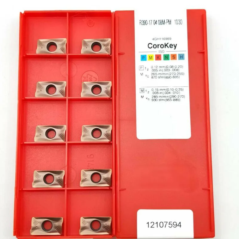 R390-170408M-PM 1030 фрезерный нож вставка для Сталь R390 17 04 08 10 шт