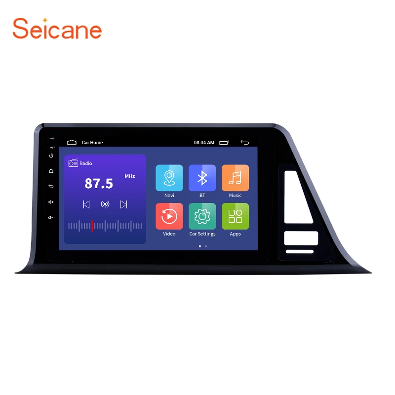 Seicane 9 дюймов Android 8 1 HD сенсорный экран GPS навигация Радио для 2016 2018 Toyota C HR LHD Bluetooth 3G