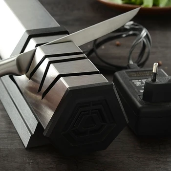 

Electric Knife Sharpener Professional Kitchen Knife Sharpening Tool Automatic Fast Sharpener Home Fixed Angle Sharpener Eu Plug