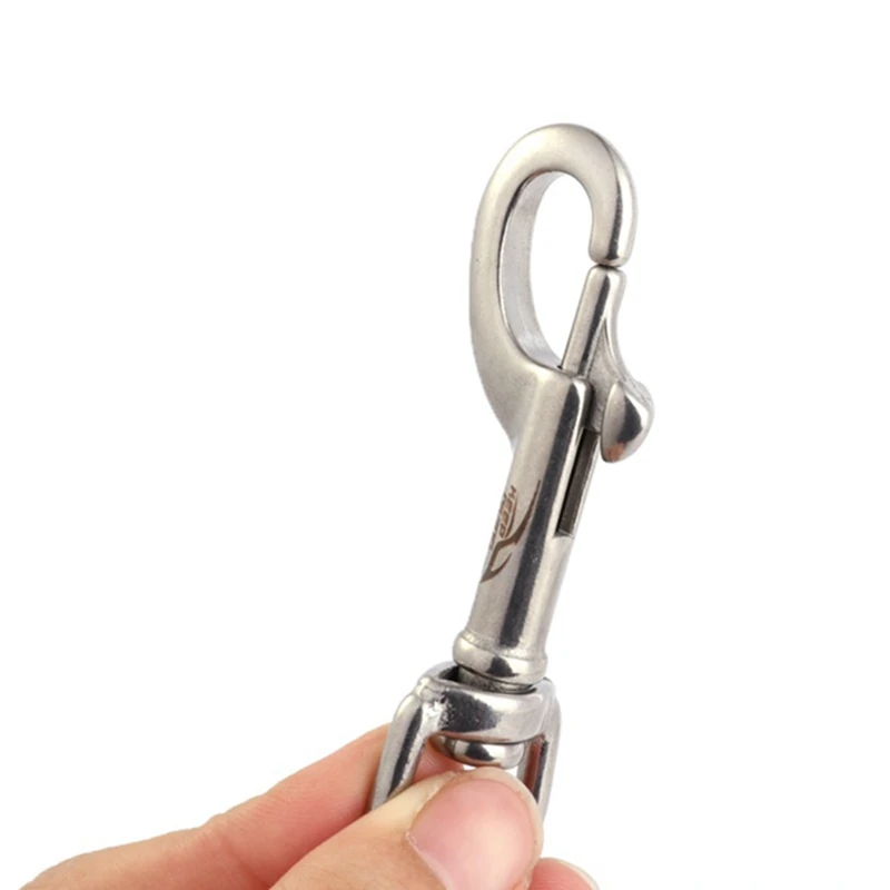 

3BCD Accessories Tools Stainless Steel Bolt Snap Hook Clip Diving singel Hook 75/90/100mm double hook 90/100/115mm